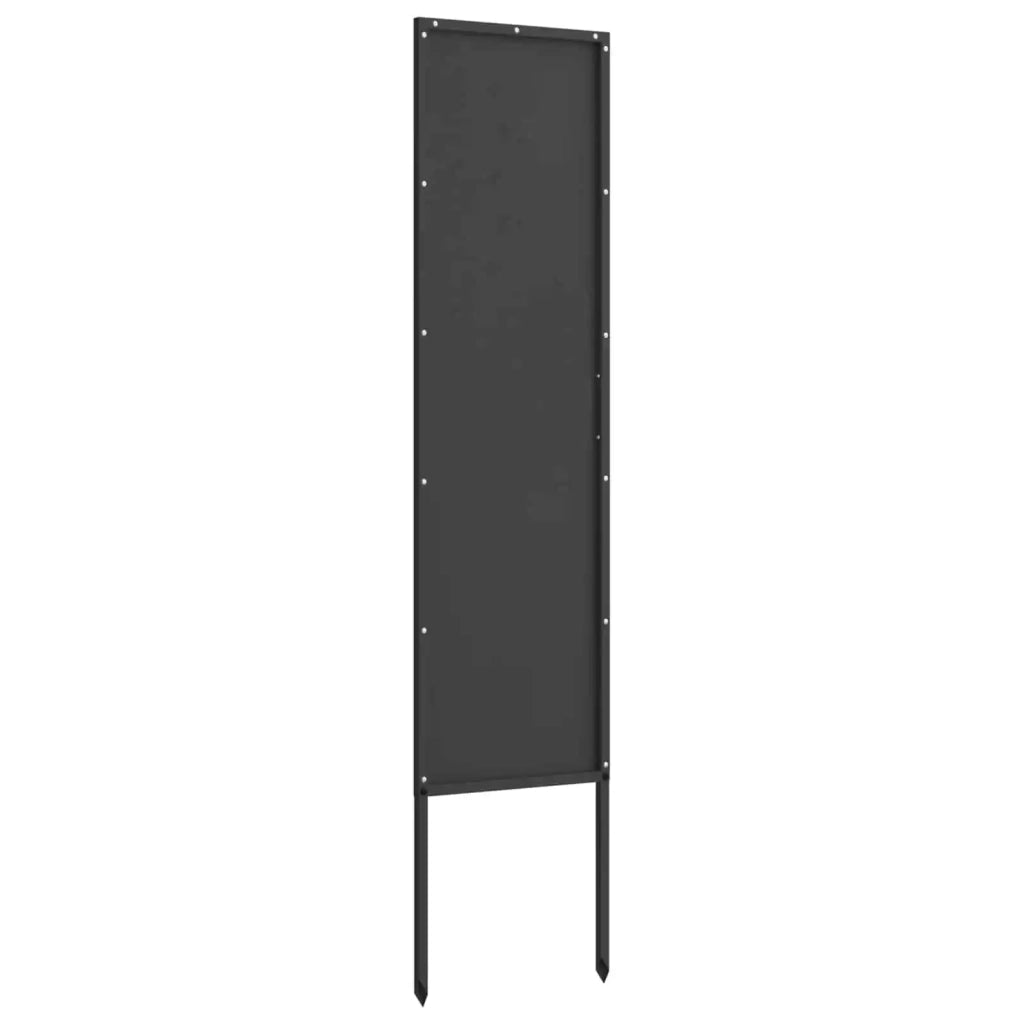 Schermo per privacy in giardino Traforo Nero 32 x 140 cm 876217