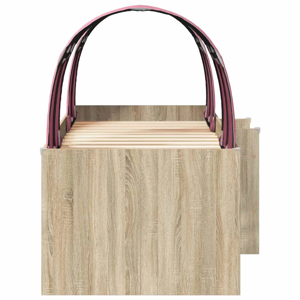 Letto con Tunnel 4 pcs Sonoma e Rosa Legno ingegnerizzato 3423578