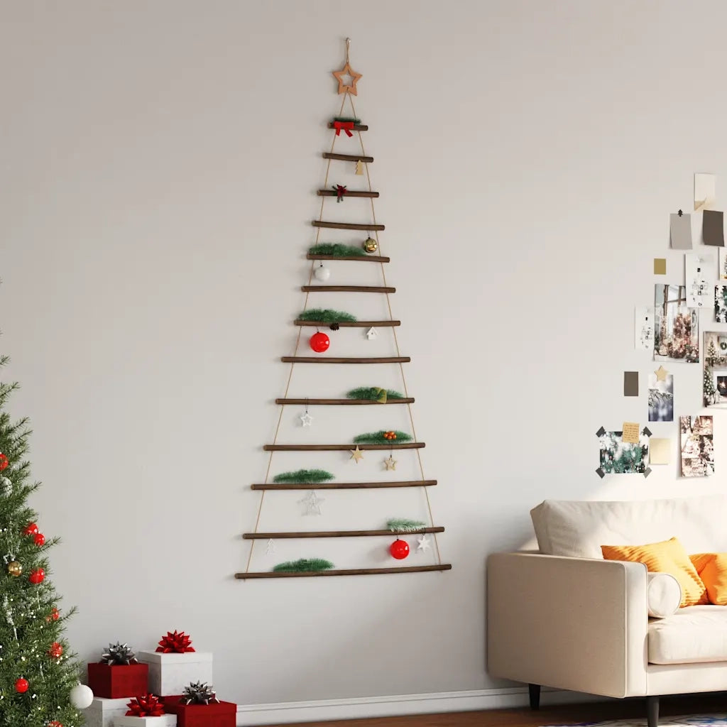 Albero di Natale sospeso con stella superiore 86x180 cm Ramo naturale 4101012