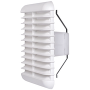 GRIGLIA DI AERAZIONE QUADRA UNIVERSALE Ø 80>125 mm - 166x166 mm