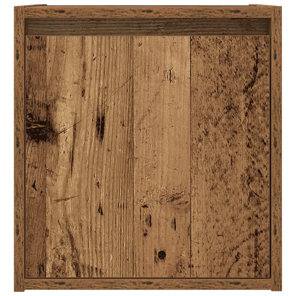 Comodini a Muro 2 pz Legno Antico 38x34x40 cm 861244
