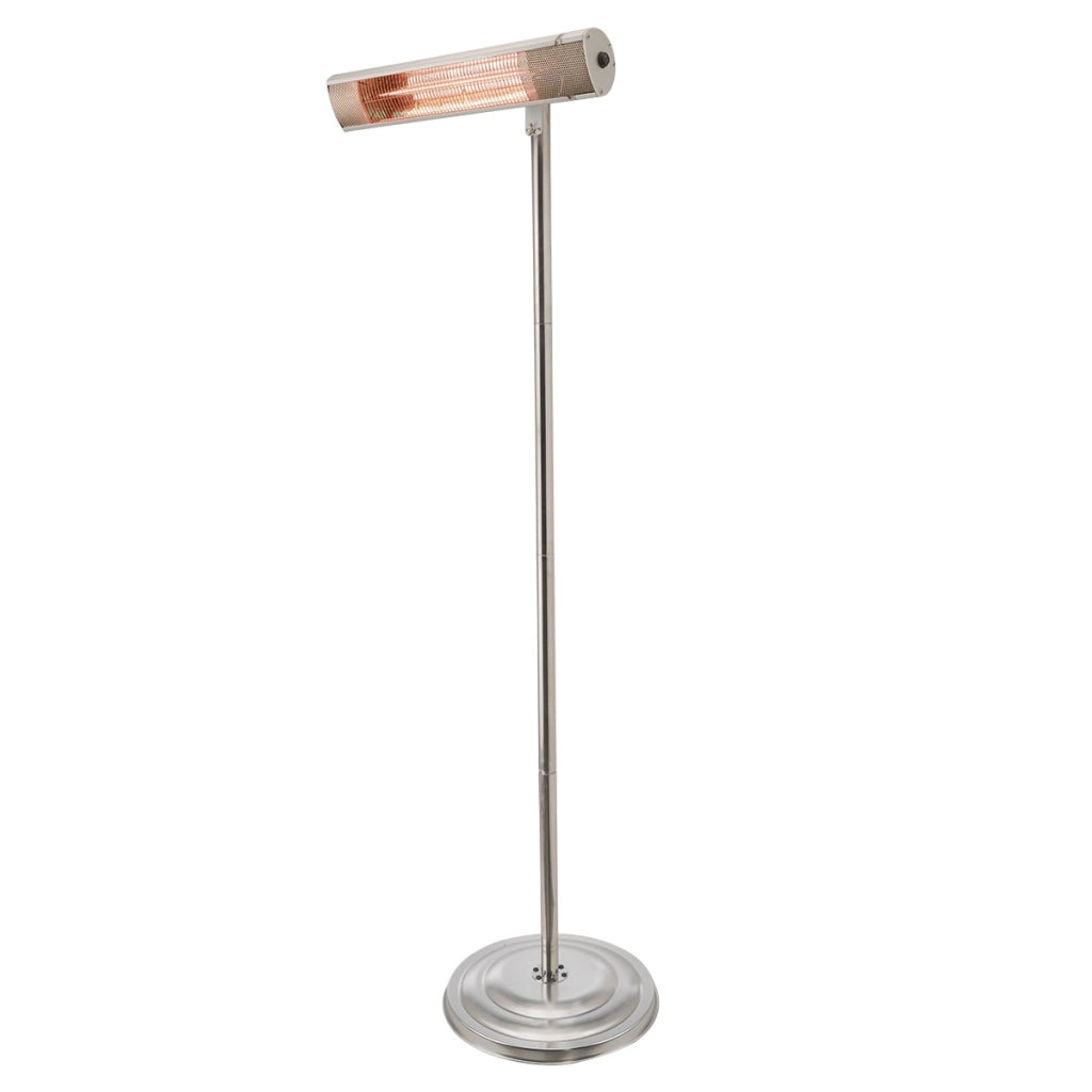 Bimar Stufa Alogena HR314 Piantana Esterni 2000W IP65 Resistenza Golden Orientabile Base Ancoraggio