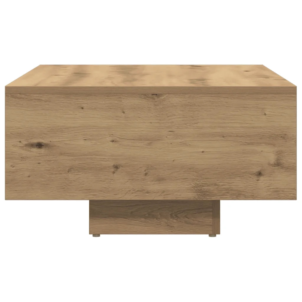 Tavolino Salotto-Tavolino da soggiorno-Tavolo Rovere Artigianale 85x55x31 cm in Truciolato