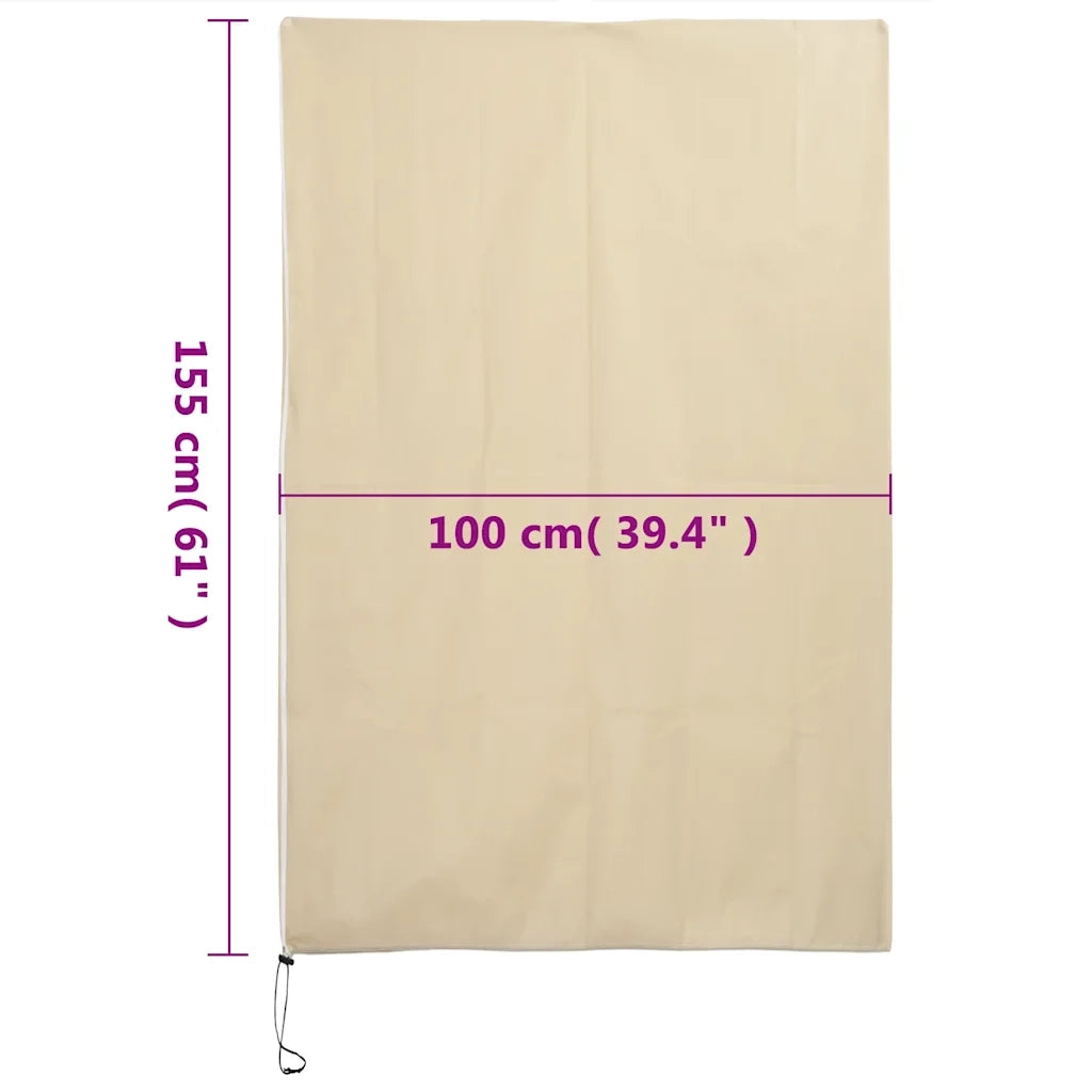 Coperture con Cerniera per Piante 2pz 70 g/m² 1x1,55 m 364876