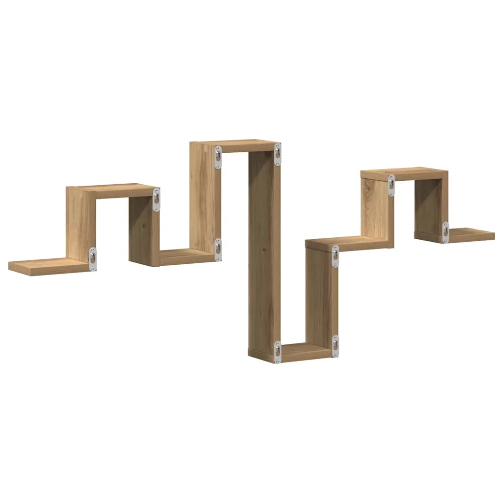Scaffale da parete | Ripiano a parete | Mensola a parete Rovere artigianale 104,5 x 43 x 10 cm
