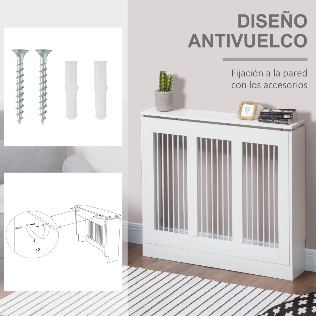 Cubrerradiador MDF Bianco Moderno ¨C zephmum ¨C 90x18x84 cm