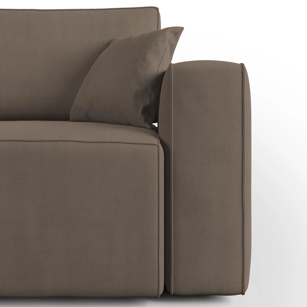 Morfeo Divano in tessuto impermeabile 215 cm marrone