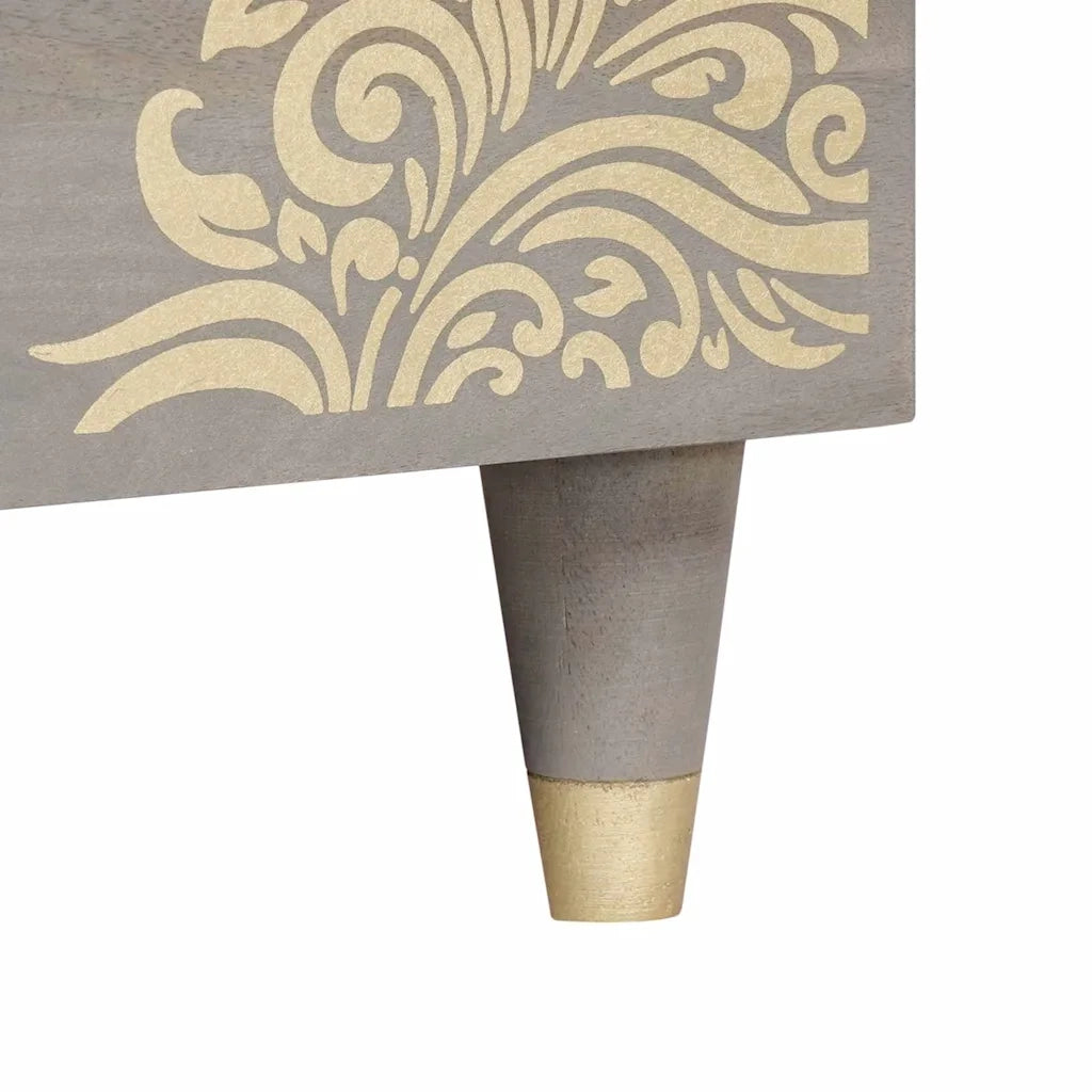 Tavolino da Salotto-Tavolino da soggiorno Grigio 80 x 50 x 40 cm 379625