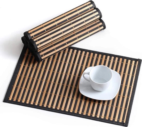 Tavolo da 6 persone, placchette da 45 x 30 cm, accessori da tavola
