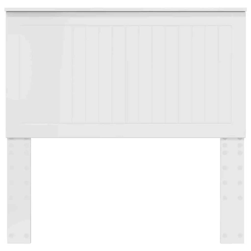 Testiera | Testata con Testiera | Testata Bianco Lucido 100 cm Legno multistrato