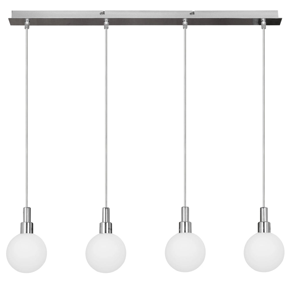 Candellux MALDUS lampadario 4 luci G9 40W cromo bianco