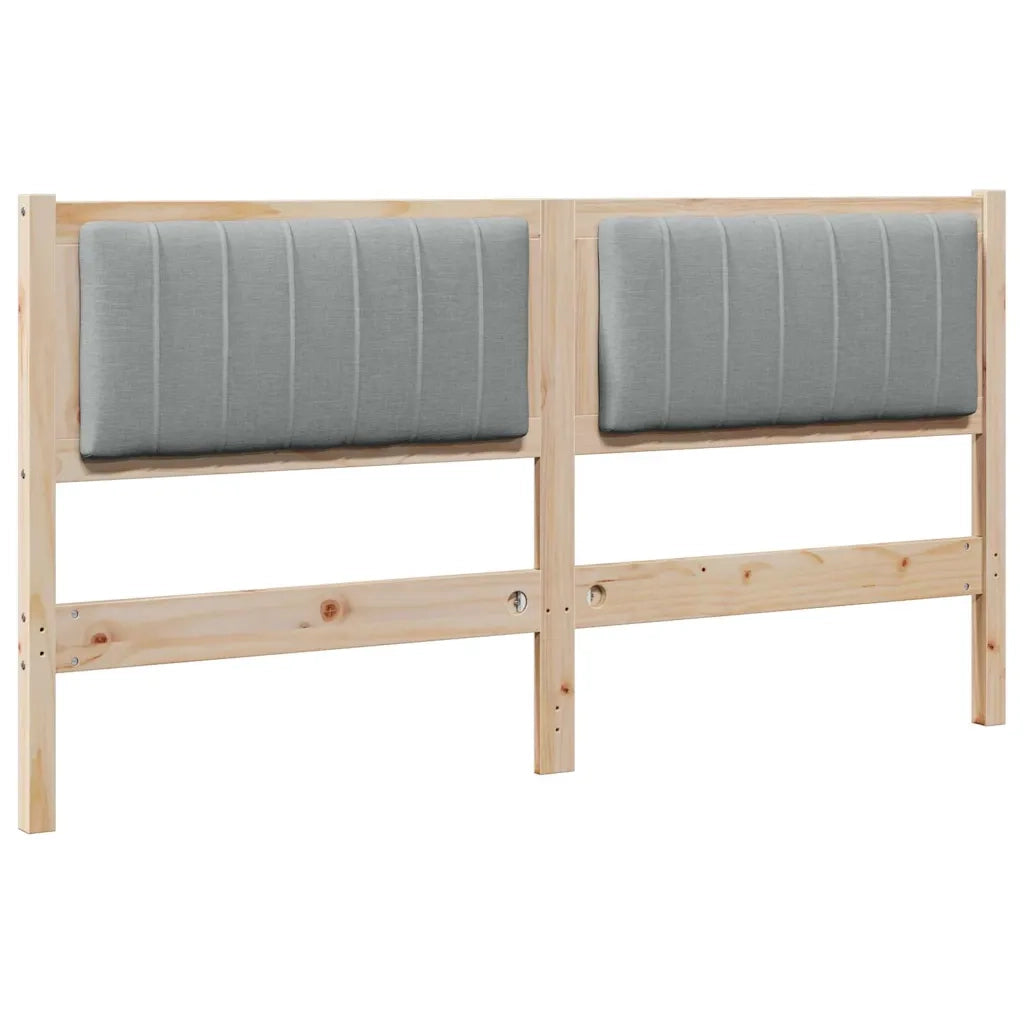 Testiera | Testata imbottita con Testiera | Testata Marrone 150 cm Pino massello