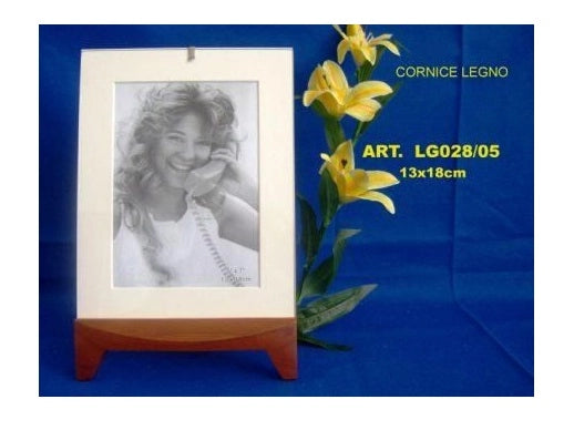 Cornice Portafoto da Appoggio in legno e vetro 13 x 18 cm