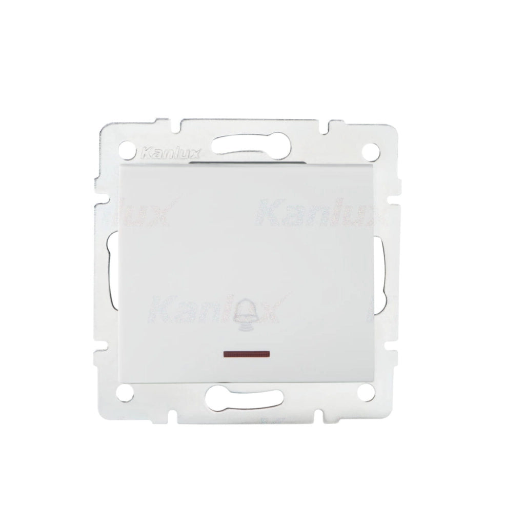 Interruttore campanello LED LOGI bianco Kanlux 25075
