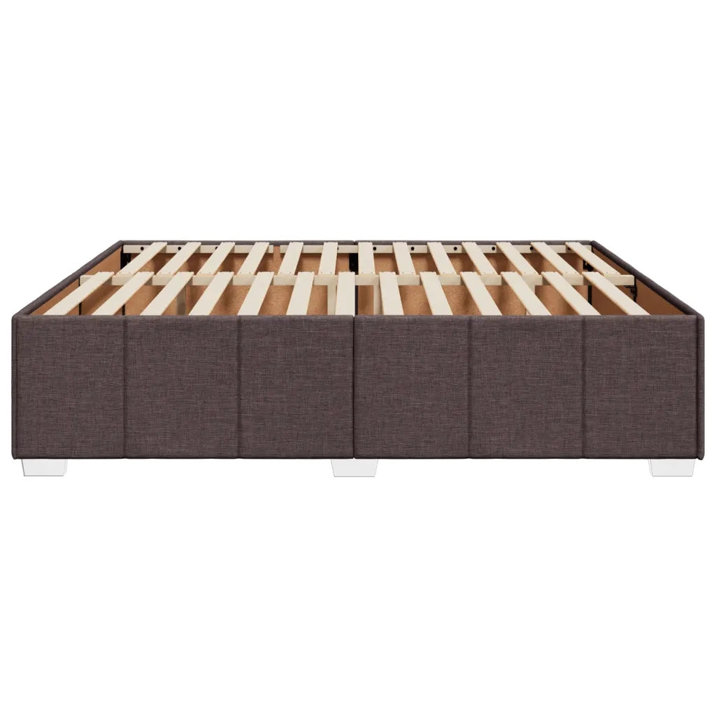 Giroletto senza Materasso Marrone Scuro 180x200 cm Tessuto