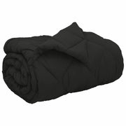 Piumone | Duvet Invernale Nero 155 x 220 cm Microfibra