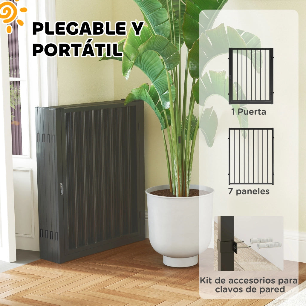 Recinto per Cani 8 Pannelli 60x76 cm ¨C zephmum ¨C Nero per Interno ed Esterno