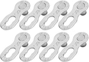 Accessori per bicicletta - Catena metallica - Con 12 rapporti di ingranaggio - Argento - Pezzo di ricambio per catena - Adatto per mountain bike e biciclette da corsa.