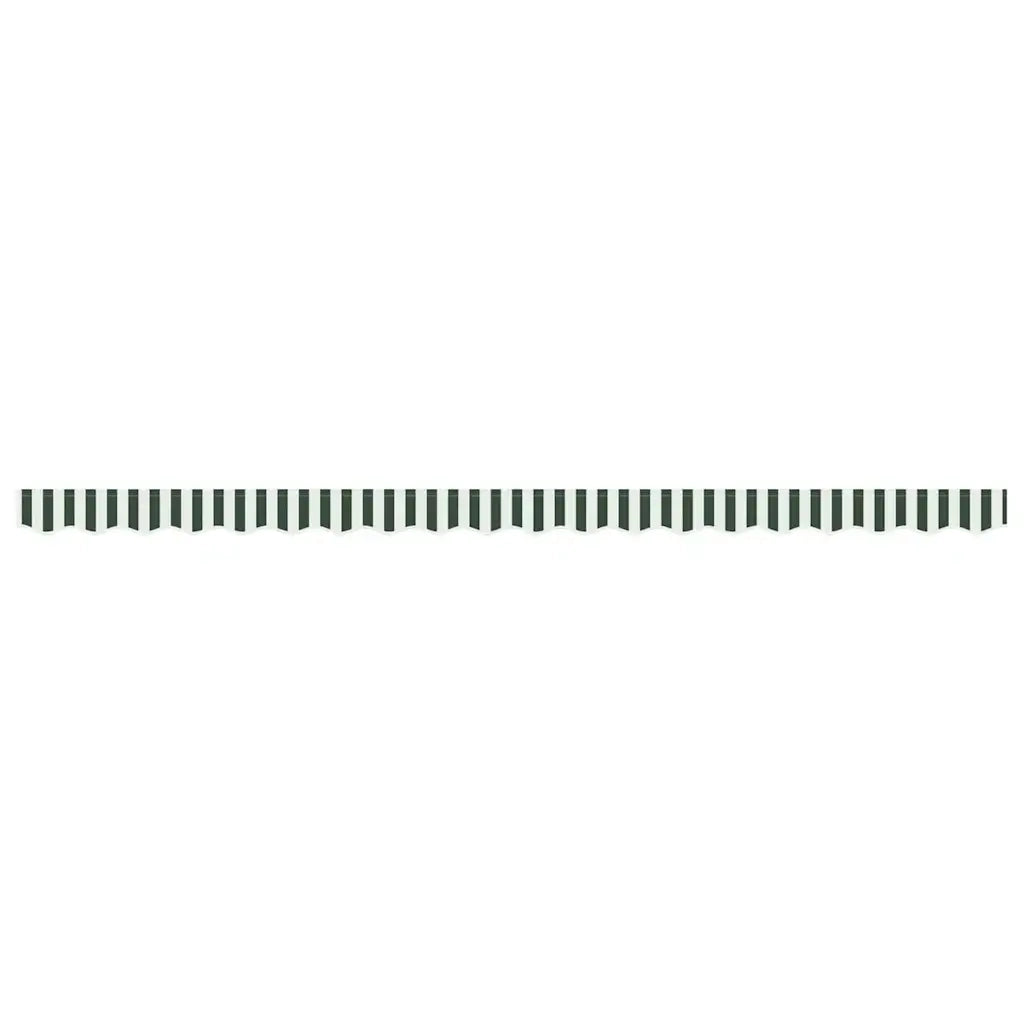 Tenda a Braccio Verde e Bianco 430 x 20 cm Tela 42000810