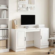 Scrivania Bianco Lucido 142,5 x 50 x 75 cm Legno ingegnerizzato 3414643