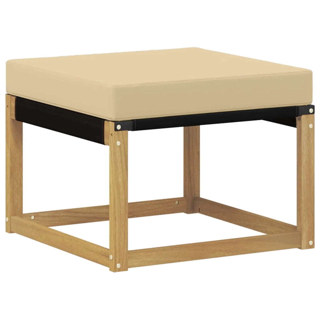 Set di divani da esterno con cuscino 7 pcs Bianco e Beige 3389675