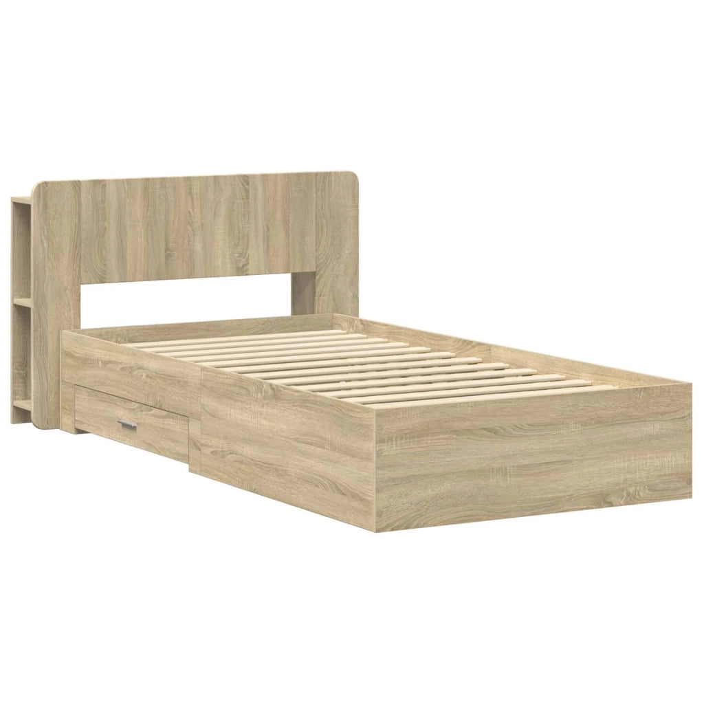 Telaio del letto con storage Rovere Sonoma 75 x 190 cm 3433700