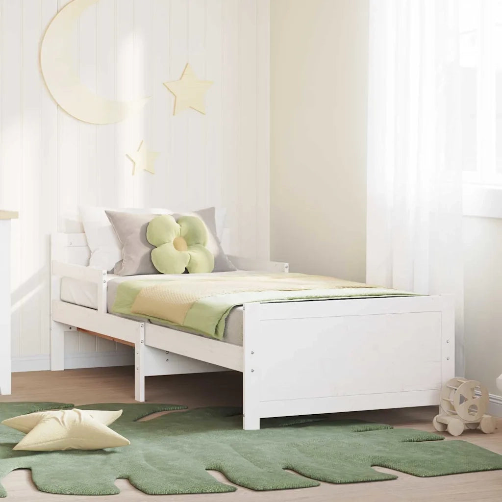 Struttura del letto Bianco 80 x 200 cm Legno multistrato