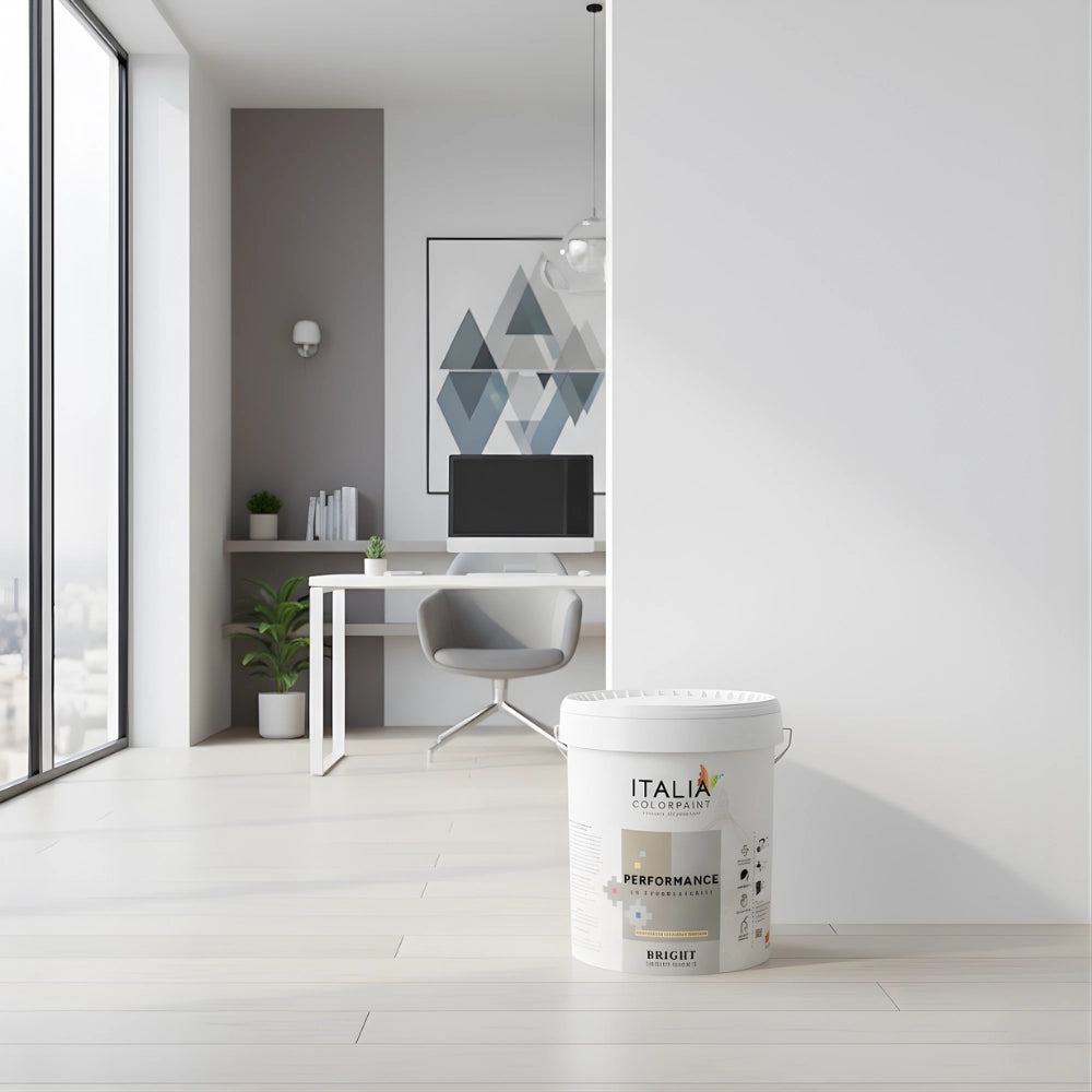 Performance bright smalto murale ecologico all acqua *** formato 1 lt, finitura satinata, confezione 1