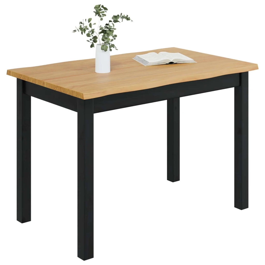 VidaXL Tavolo da pranzo EKAI Nero 112 x 70 x 76,5 cm 42037007
