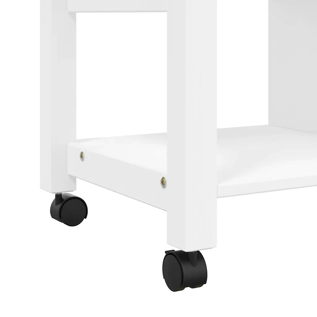 Carrello da Cucina-Scaffale per Cucina MONZA 84x40x88,5 cm in Legno Massello di Pino 473588