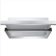 Dampocchiante 60 cm - Dampocchiante di Riscaldamento Stil e Potente - Dampocchiante a Veloce Aspirazione 60 cm Con Funzione di Memoria & Illuminazione a LED - Argento