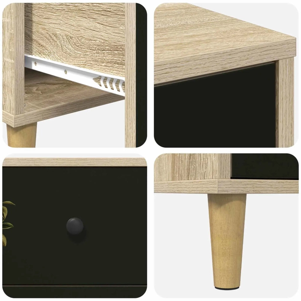 Cassettiera BREMEN Stampa di Magnolia 66 x 36,5 x 75 cm Sonoma 8007367