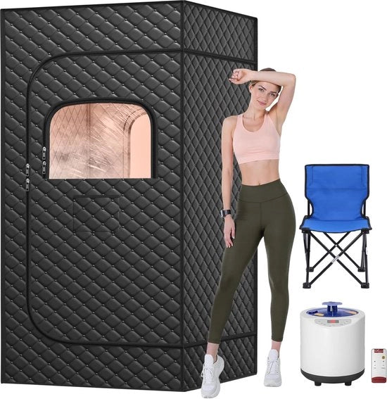 Sauna a vapore portatile per uso domestico - Dimensioni complete con tenda a vapore e telecomando - Ideale per spa e benessere