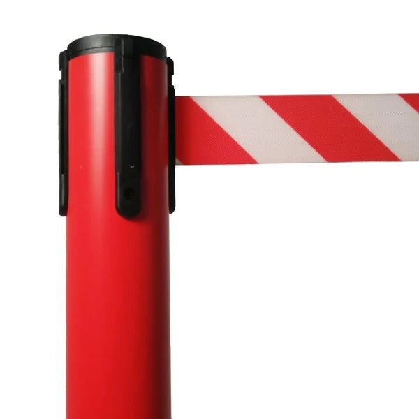 Colonnina Segnapercorso Tendinastro ROAD in PVC base zavorrabile - Rosso