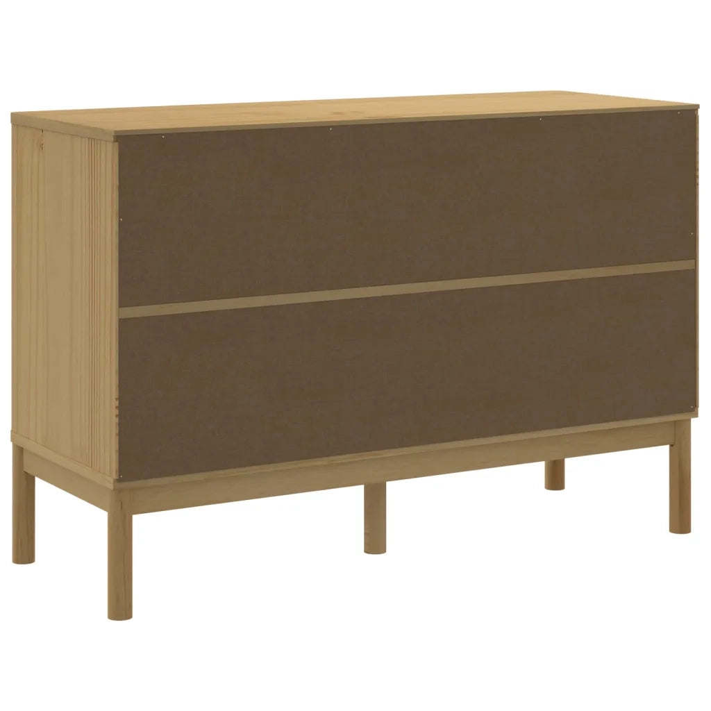 Cassettiera FLORO Marrone Cera in Legno Masselo di Pino 374011