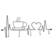 Apporta Abiti Da Muro Breakfast Nero cm 60x3,8x26,7