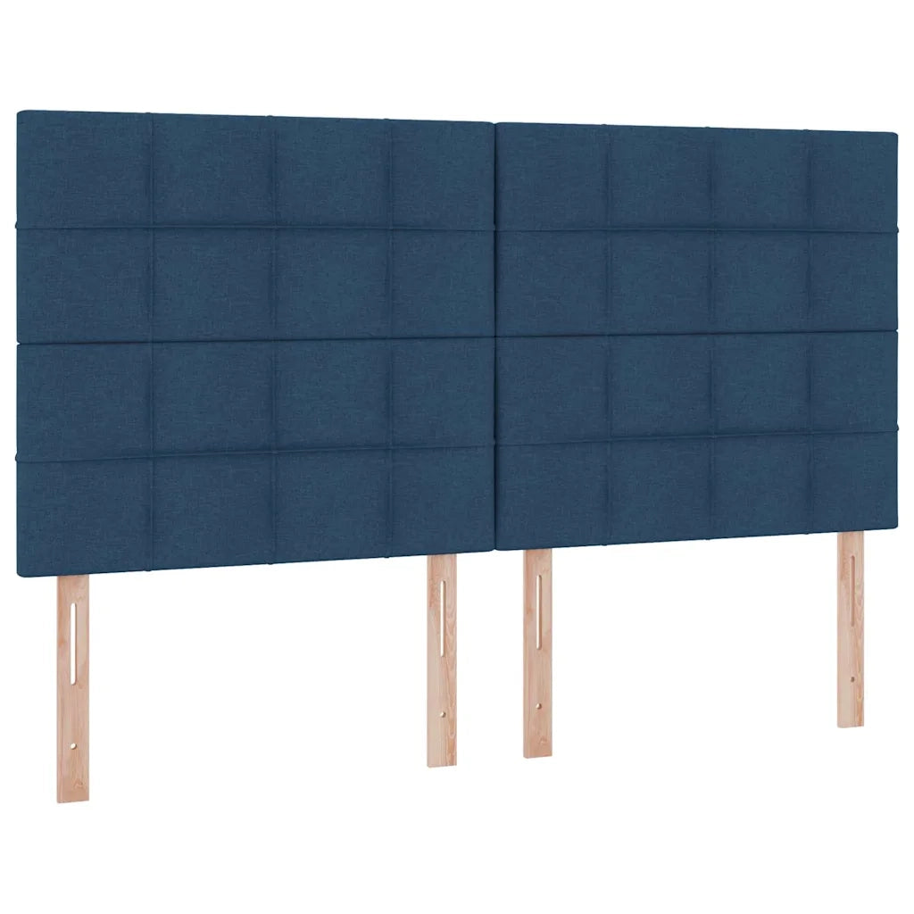 Letto con contenitore e materasso Blu 180 x 200 cm Poliestere 3371801