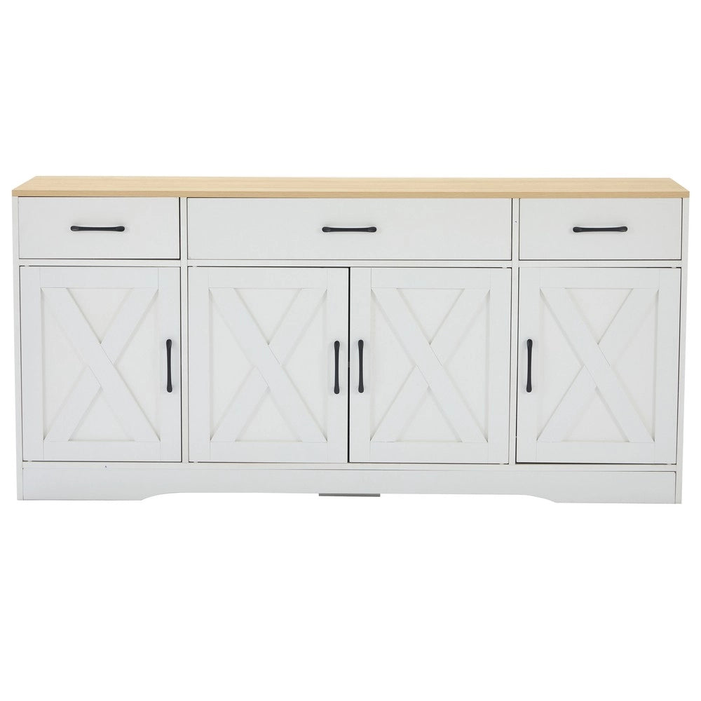 Credenza Moderna ¨C MINIMAL ¨C Bianco, Legno, Multiuso