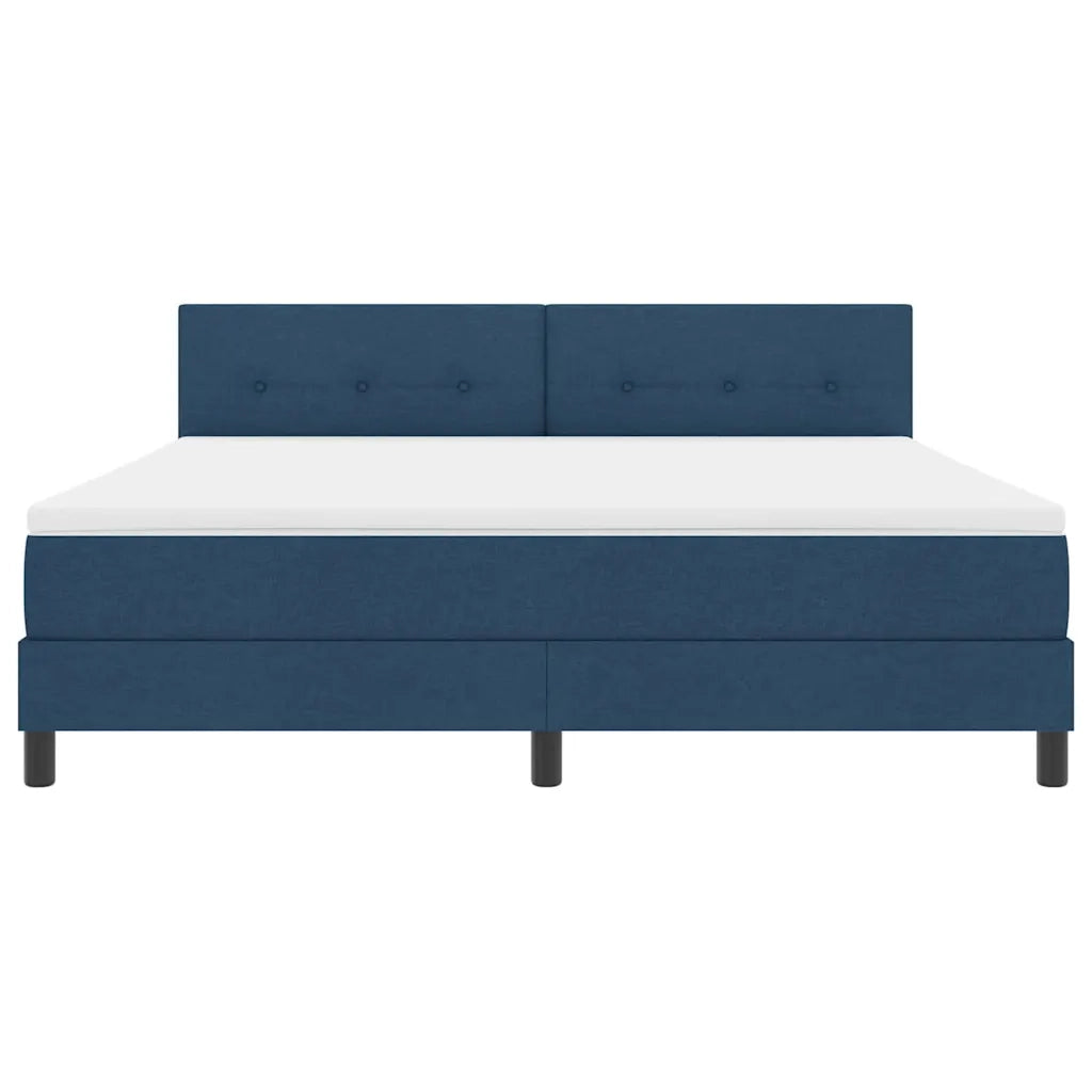 Letto a molle con materasso con led Blu 180 x 200 cm Tessuto 3342232