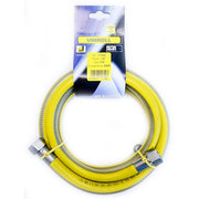 Tubo flessibile gas 1 mt  - 1/2" FF inox a norma EN 15266  per piano cottura/cucina  UNIROLL
