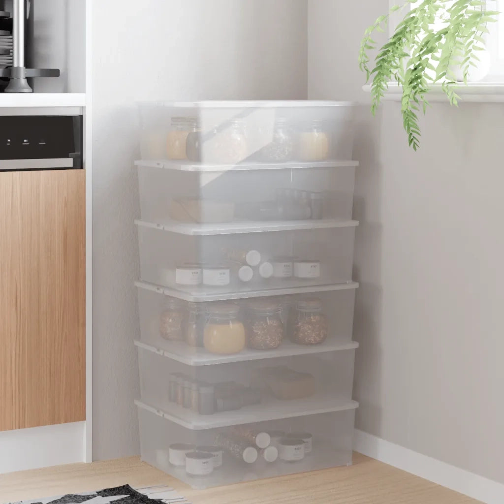Contenitori in Plastica 6 pz 10 L Impilabili CFW8438143
