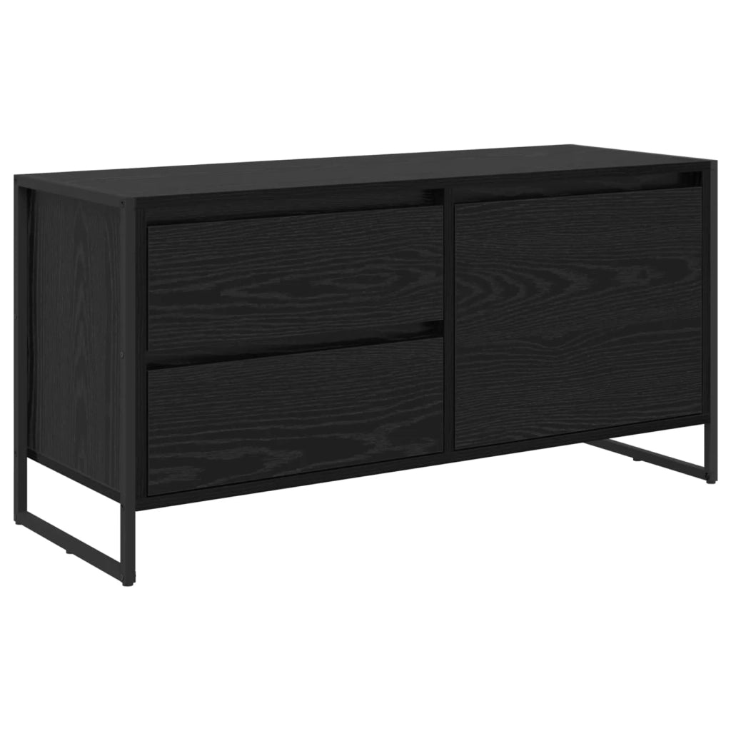 Mobile TV Rovere Nero 100 x 36 x 49.5 cm Legno multistrato 886618