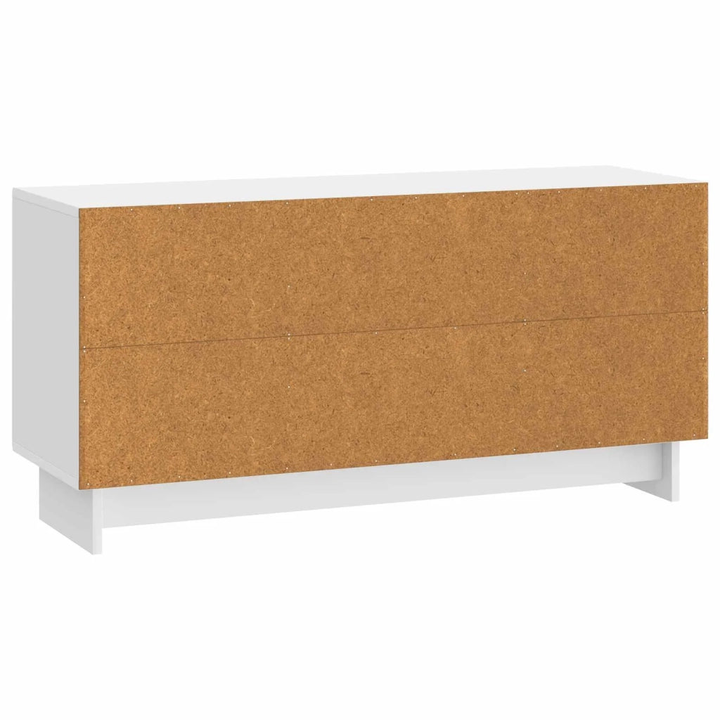 Mobile TV-Credenza per TV 102 x 34,5 x 50 cm Bianco Lucido Legno ingegnerizzato 422012