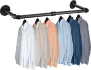 Cassettiera Industriale Premium 90 cm - Fissata al Muro - Rail Metallico Robusto - Rame Sostituibili - Organizzatore Armadio da Camera (90 cm)