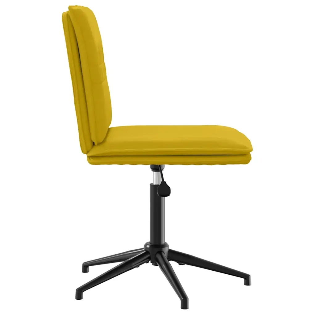 Sedia da Pranzo Giallo in Velluto 4101274