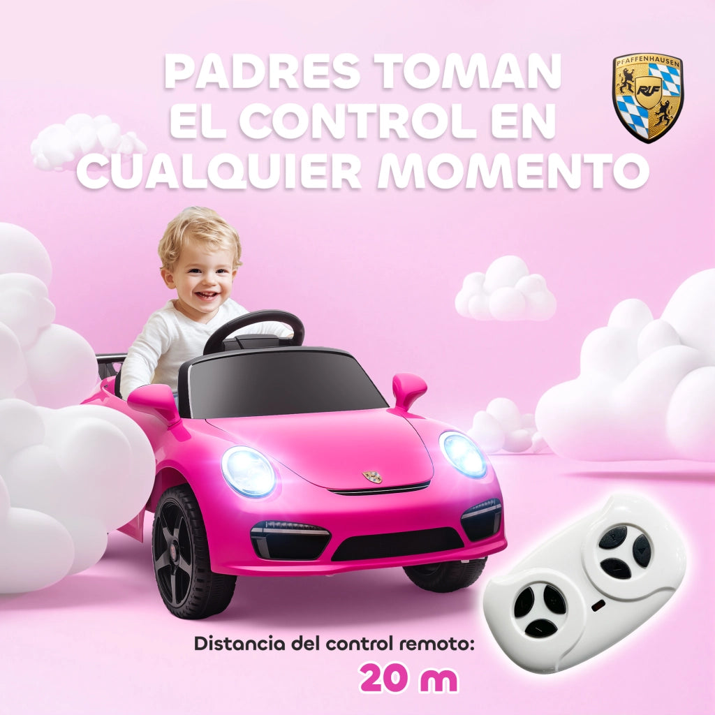 Auto elettrica per bambini con telecomando ¨C zephmum ¨C rosa