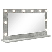 Specchio da Vanit¨¤ Rettangolare Grigio cemento 80 x 45 x 18 cm
