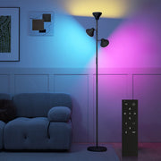 Lampada da Terra a 3 Bracci Regolabili ¨C Minimal ¨C Nero, Acciaio, Plastica, ?25x170 cm