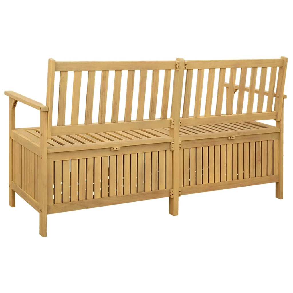 Panchina con contenitore 148 x 63 x 84 cm Acacia Solido 42026798