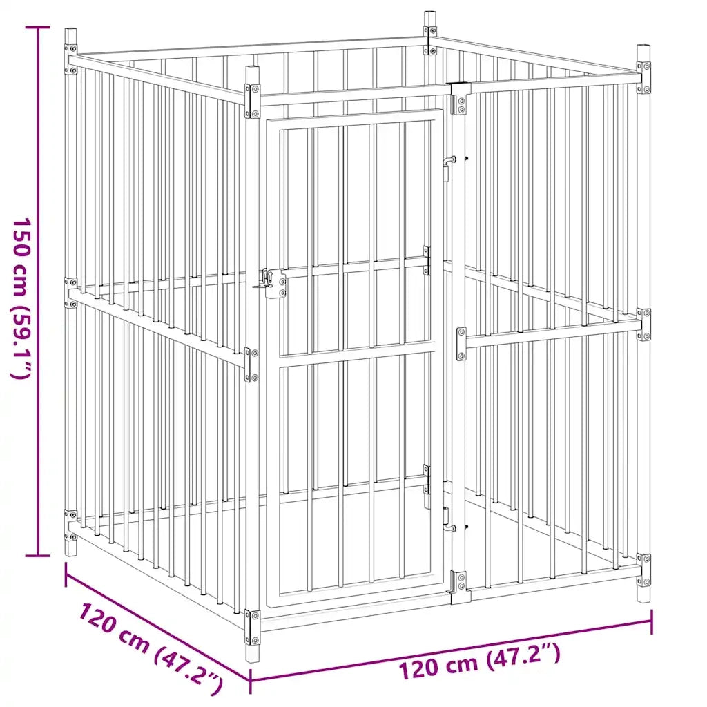 Canile da Esterno 120x120x150 cm 145763